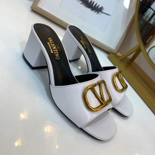 Valentino Womens Shoes Vlogo Sandals Mid Heels Mule