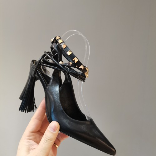 Valentino Womens Shoes Rockstud Slingback Pump 8cm