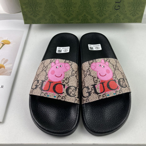 Gucci Mens Shoes Sandals Slides Slippers Luxury Brand Thick Sole Design with Original Box