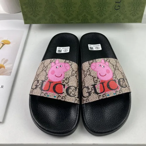 Gucci Mens Shoes Sandals Slides Slippers Luxury Brand Thick Sole Design with Original Box