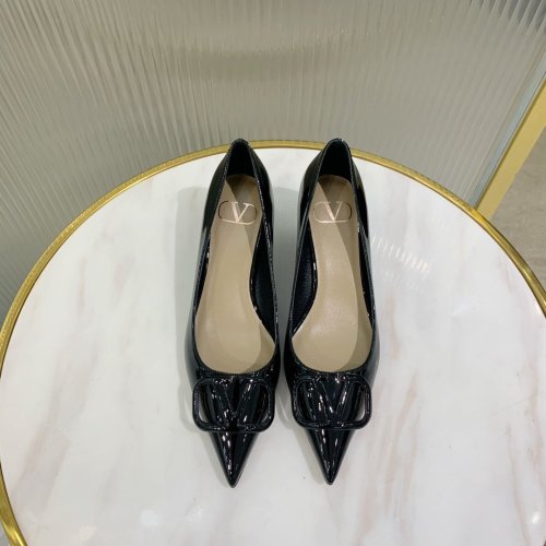 Valentino Women Shoes Mule Flip Flop Sandals VLOGO SIGNATURE CALFSKIN PUMP 45MM / 1.8 IN. Luxury Brand with Original Box