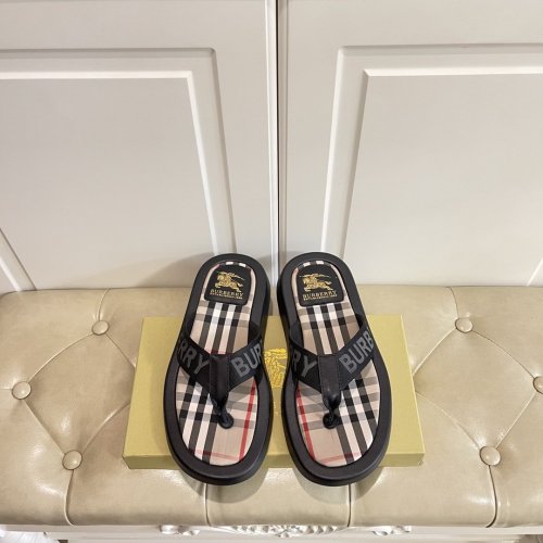 Burberry Mens Shoes Leather Flip-Flops