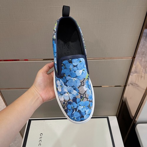 Gucci Mens Shoes Slippers Slides Casual Design Luxury Brand Black Leather Princetown leather slipper with Original Box 423513 BLM00 1000
