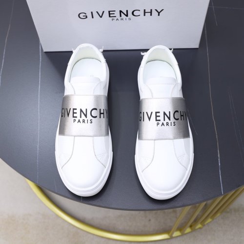 Givenchy Men Shoes Fashion Type Luxury Brand GIVENCHY SNEAKERS IN LEATHER WITH LATEX BAND with Original Box