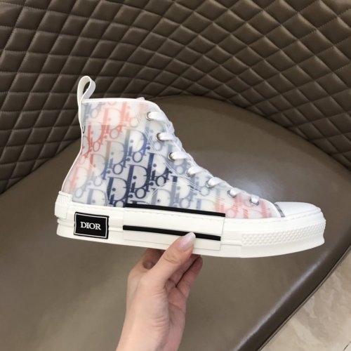 Dior Men Shoes Sneakers Luxury Brand B23 Sneakers High-Top Sneaker with Original Box