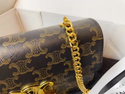 Celine Womens Bags Crossbody Design Luxury Brand CROSSBODY OVAL PURSE CUIR TRIOMPHE IN SMOOTH CALFSKIN with Original Box