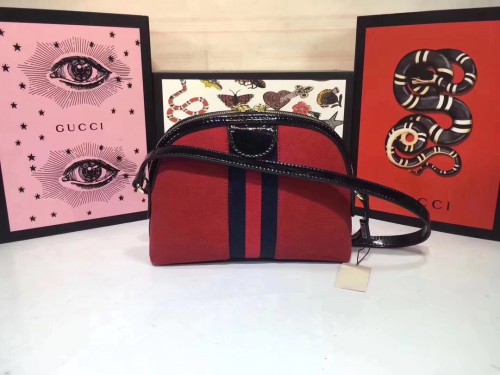 Gucci Womens Bags Luxury Brand GG Supreme Ophidia GG Shoulder Messenger Bag with Original Box 499621 K05NN 4076