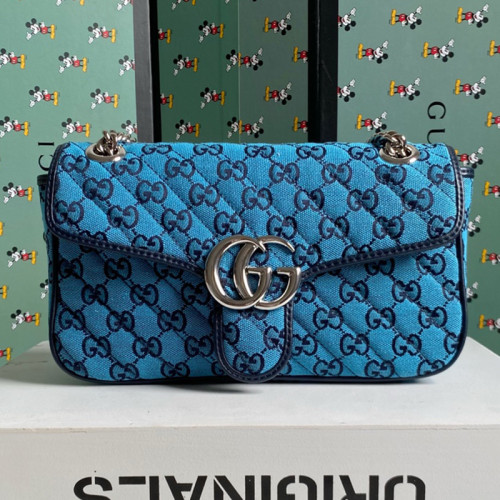 Gucci Womens Bags Shoulder Messenger Bag Luxury Brand Small GG Marmont bag with Original Box