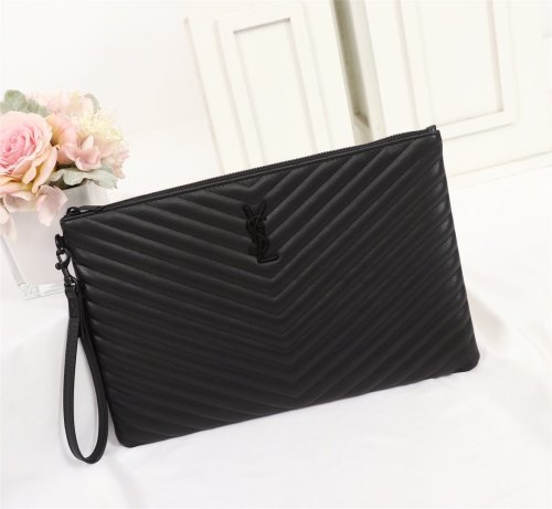 Saint Laurent YSL Womens Mens Bag Designer Luxury Brand Unisex Clutch Bags with Original Box