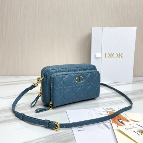 Dior Womens Bags Crossbody Bag DIOR CARO Womens Pouches Cosmetic Bags with Original Box