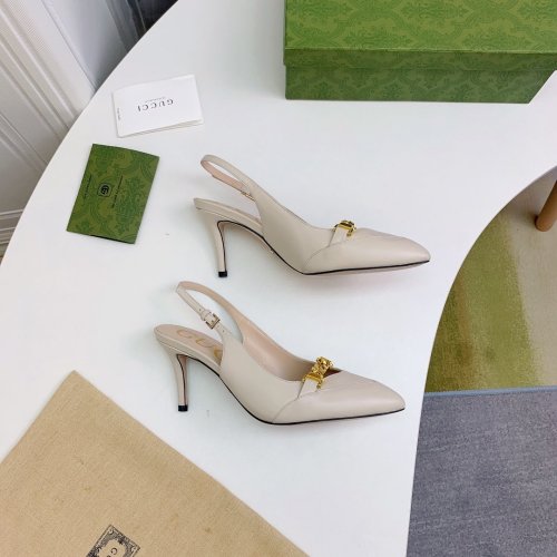 Gucci Womens Shoes Slingback Pumps 7.5cm