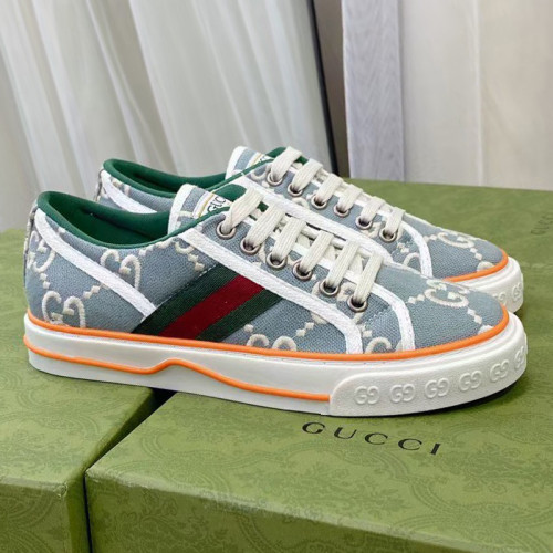 Gucci Womens Shoes Sneakers Luxury Brand Women's Gucci Tennis 1977 sneaker ‎606110 H0G10 3460 with Original Box