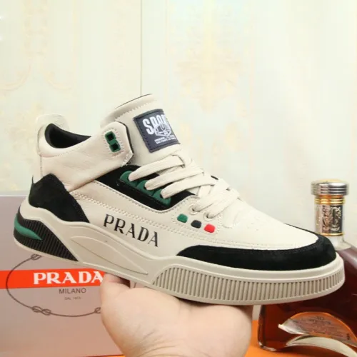 Prada Mens Shoes Sneakers Casual Shoes for Men Luxury Brand Breathable Fashion Sneakers with Original Box