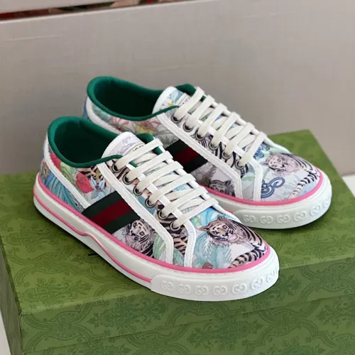 Gucci Womens Shoes Sneakers Luxury Brand Women's Gucci Tennis 1977 sneaker ‎663257 2UX10 9070 with Original Box