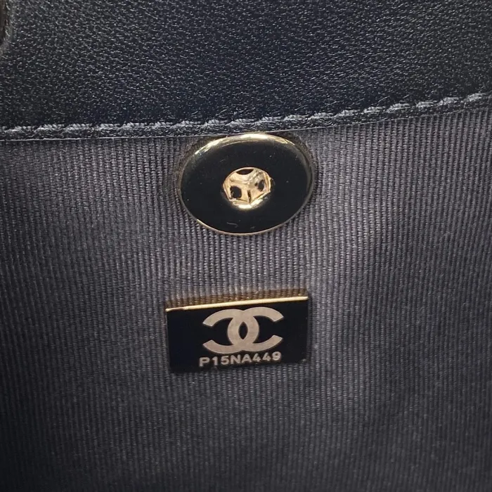 Chanel Womens Bags Drawstring Backpacks Shopping Bag Shiny Lambskin & Gold-Tone Metal with Original Box