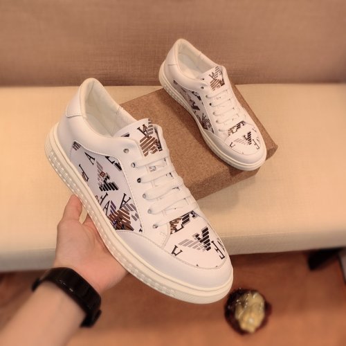 Armani Men Shoes Sneakers Fashion Design Luxury Brand Design