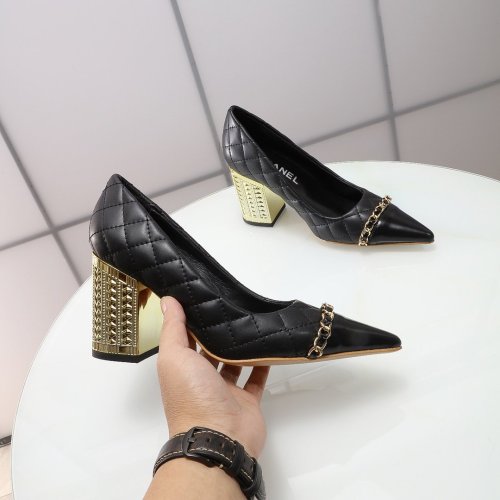 Chanel Womens Shoes Pumps 8.5cm