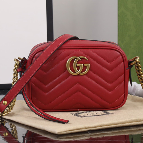 Gucci Womens Bags GG Marmont matelassé mini bag Gucci shoulder bag Luxury Brand with Original Box 448065 DTD1T 5729