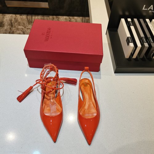 Valentino Womens Shoes Rockstud Slingback Ballet Flat