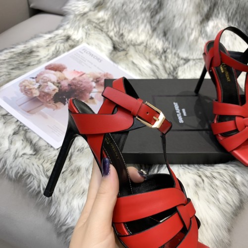Saint Laurent YSL Womens Shoes TRIBUTE SANDALS IN SMOOTH LEATHER 10cm