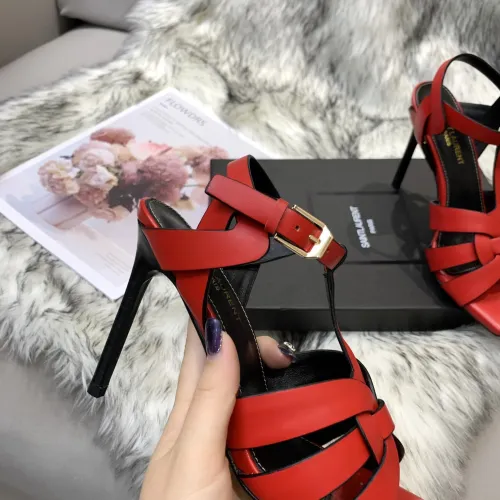 Saint Laurent YSL Womens Shoes TRIBUTE SANDALS IN SMOOTH LEATHER 10cm