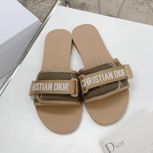 Dior Women Shoes Mule DWAY DIO(R)EVOLUTION SLIDE Luxury Brand DIO(R)EVOLUTION SLIDE Nude Camouflage Technical Fabric KCQ431CNF_S12U