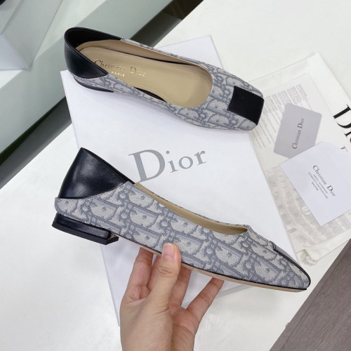 Dior Womens Shoes Sandals Fashion Pumps Luxury Brand D-Doll Flat PUMP with Original Box