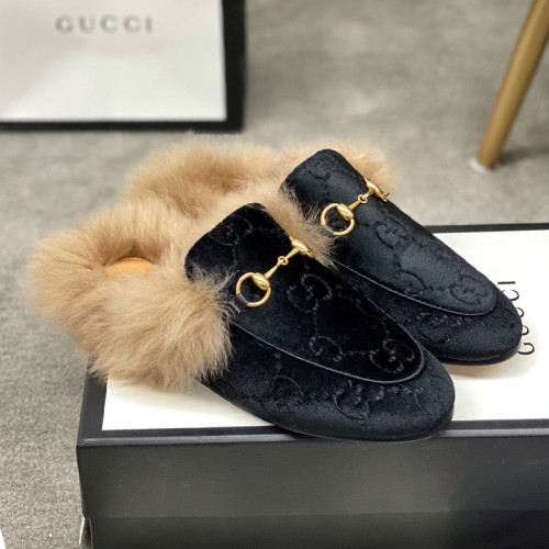 Gucci Womens Shoes Casual Loafers Design Luxury Brand Leather Princetown with Original Box