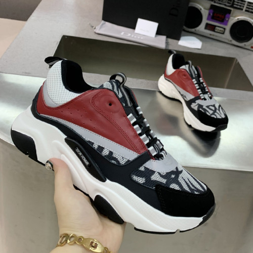 Dior Mens Shoes Sneakers Luxury Brand Breathable Design B22 SNEAKER with Original Box
