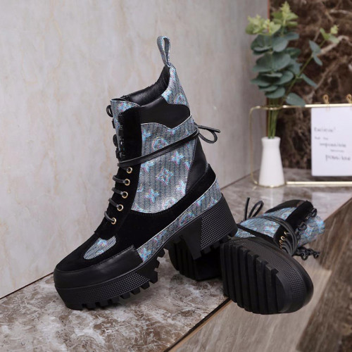 Louis Vuitton Women Shoes Boots Fashion Ankle Boots Luxury LAUREATE PLATFORM DESERT BOOT 1A5SLY