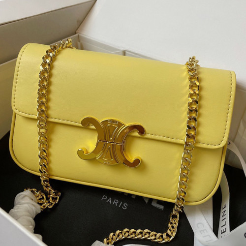 Celine Womens Bags Crossbody Design Luxury Brand CROSSBODY OVAL PURSE CUIR TRIOMPHE IN SMOOTH CALFSKIN with Original Box