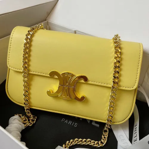 Celine Womens Bags Crossbody Design Luxury Brand CROSSBODY OVAL PURSE CUIR TRIOMPHE IN SMOOTH CALFSKIN with Original Box