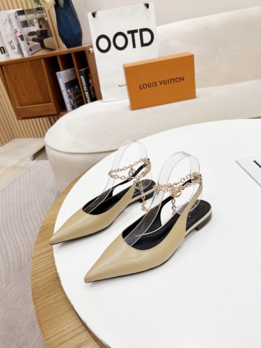 Louis Vuitton Womens Shoes Sandals Slippers Leather Design Luxury Brand Fashion Sandals with Original Box