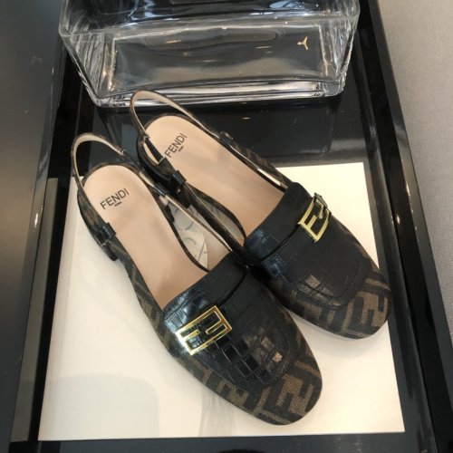 Fendi Womens Shoes Slingbacks Sandals
