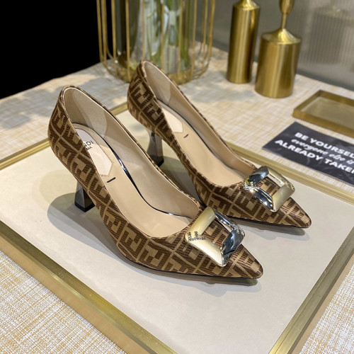 Fendi Womens Shoes Luxury Pumps High Heels 9cm