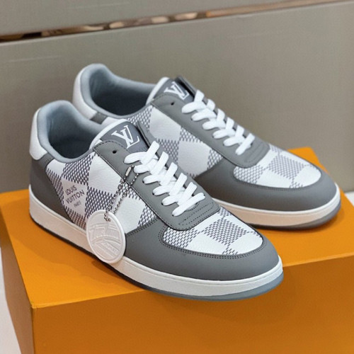 Louis Vuitton Men Shoes Fashion Sneakers RIVOLI Beverly Hills SNEAKER Luxury Brand Casual Shoes with Original Box