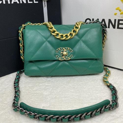 Chanel Womens Bags Shoulder Messenger Bags Chanel 19 Flap Bag Luxury Brand with Original Box
