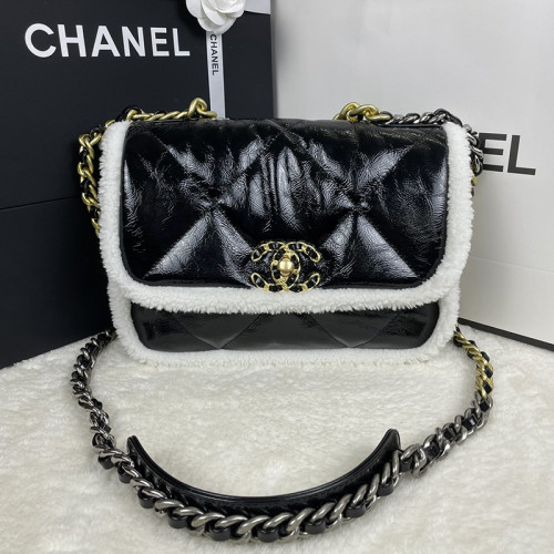 Chanel Womens Bags Shoulder Messenger Bags Chanel 19 Flap Bag Luxury Brand with Original Box
