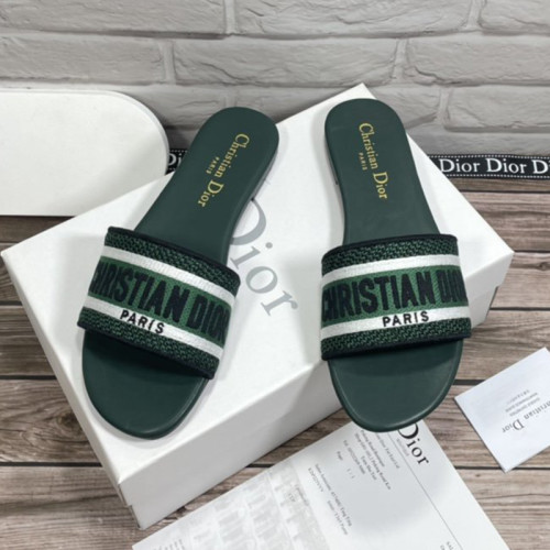 Dior Women Shoes Mule DWAY SLIDE Luxury Brand Womens Sandals Slippers with Original Box