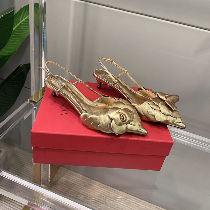 Valentino Womens Shoes VALENTINO GARAVANI ATELIER SHOES 03 ROSE EDITION SLINGBACK PUMP 40 MM