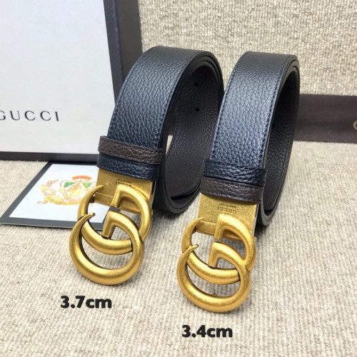 Gucci Womens Belts Luxury Design Reversible Leather Belt with Double G Buckle with Original Box 627055 CAO2T 1062
