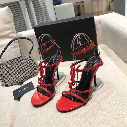 Saint Laurent YSL Womens Shoes CASSANDRA SANDALS 10.5cm