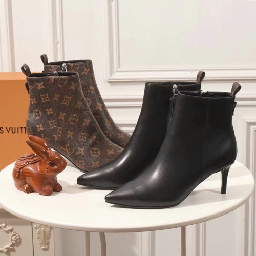 Louis Vuitton Women Shoes Boots Fashion Ankle Boots Luxury Brand Leather Design with Original Box
