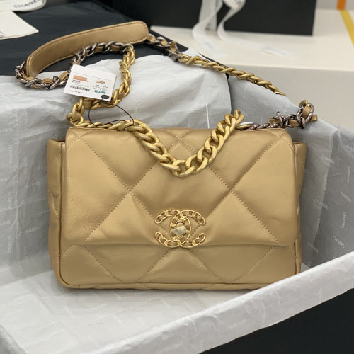Chanel Womens Bags Shoulder Messenger Bags Chanel 19 Flap Bag Luxury Brand with Original Box