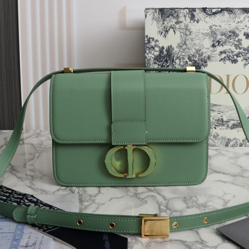 Dior Womens Bags Crossbody Bags Luxury Brand 30 MONTAIGNE BAG Deep Mint Green Box Calfskin S2110UMOS_M59H with Original Box