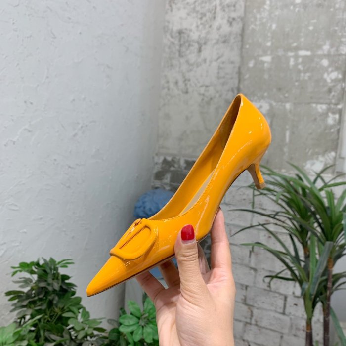 Valentino Women Shoes Mule Flip Flop Sandals VLOGO SIGNATURE CALFSKIN PUMP 45MM / 1.8 IN. Luxury Brand with Original Box