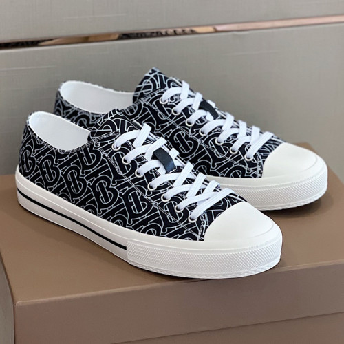 Burberry Men Shoes Fashion Luxury Brand Vintage Cotton Sneaker Casual Shoes for Men with Original Box