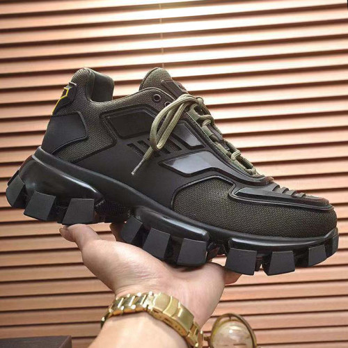 Prada Men Shoes Sneakers Luxury Brabd Cloudbust Thunder Technical Fabric Sneakers with Original Box