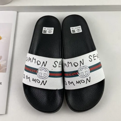 Gucci Mens Shoes Sandals Slides Slippers Luxury Brand Thick Sole Design with Original Box