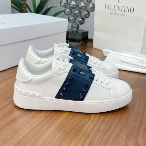 Valentino Men Shoes Fashion Design Luxury Brand OPEN SNEAKER WITH VLTN PRINT with Original Box WY0S0830BLUA01